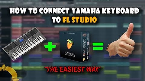 How to connect Yamaha keyboard to Fl Studio. Software driver download link in the description below
