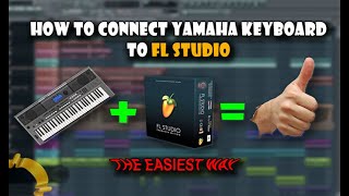 How to connect Yamaha keyboard to Fl Studio. Software driver download link in the description below