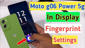 Moto g06 power display fingerprint settings | Moto g06 power fingerprint screen lock