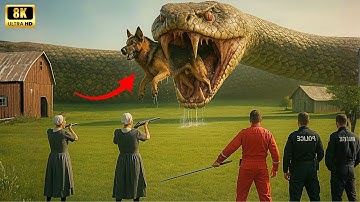 Heroic Rescue Team Saves German Shepherd and Cat from Giant Python Attack