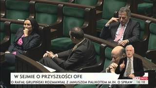 W Sejmie O Przyszłości Ofe Sp Zgłosiła 999 Poprawek Tvp Info, 05.11.2013