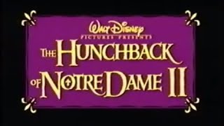 The Hunchback of Notre Dame 2 vhs promos 2001-02