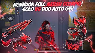 NGENDOK SERBA MERAH SCORPION‼️AIM AUTO IKUT MERAH KE KEPALA