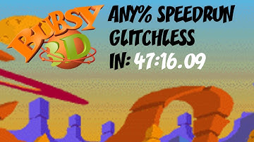 Bubsy 3D: Furbitten Planet - Any% (Glitchless) in 47:16.09