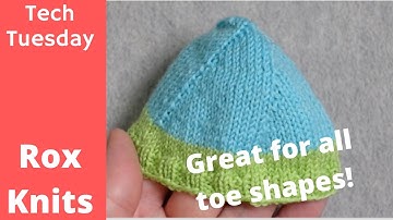 Toe Up Spiral Sock Toe  // Technique Tuesday