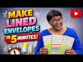 👉 “Stop Buying Envelopes—Make These in 5 Minutes!”  LINED ENVELOPES!