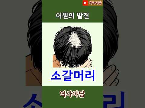 [어원의 발견] 소갈머리 [관용어 유래][역사야담] #shorts