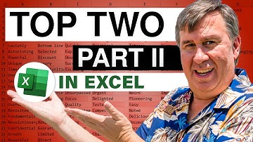 Excel - Extract Top Two Per Industry Part 2 - Episode 1399