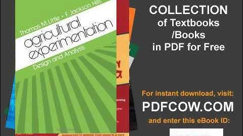 Agricultural Experimentation Design and Analysis