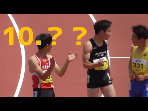 舛田快理  10秒台！中学男子100mタイムレース　南部記念陸上2022