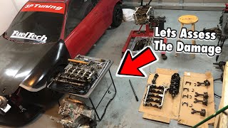 Tearing Down The K Swap Integra Engine To See Its Damage!!