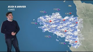 Bulletin Météo Pour Le Jeudi 8 Janvier 2026