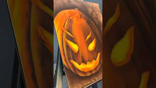 Airbrushing A Jack O Lantern Speed Painting 🎃