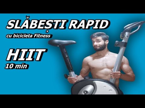 Slăbești rapid | 10 min HIIT cu bicicleta fitness