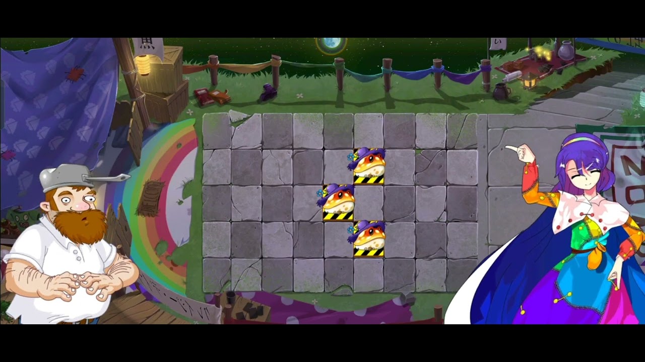 PvZ 2 Refloushed Gameplay: Lunar Rainbow Market (Night 6 to Night 10)