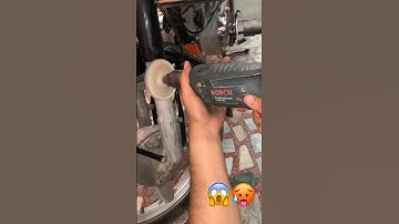 Standard bullet 350 shocker buffing chrome #viral #chrome #buffing #bulletlover #shorts #3m