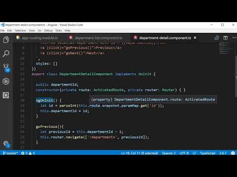 Angular 8 Tutorial   26   paramMap Observable