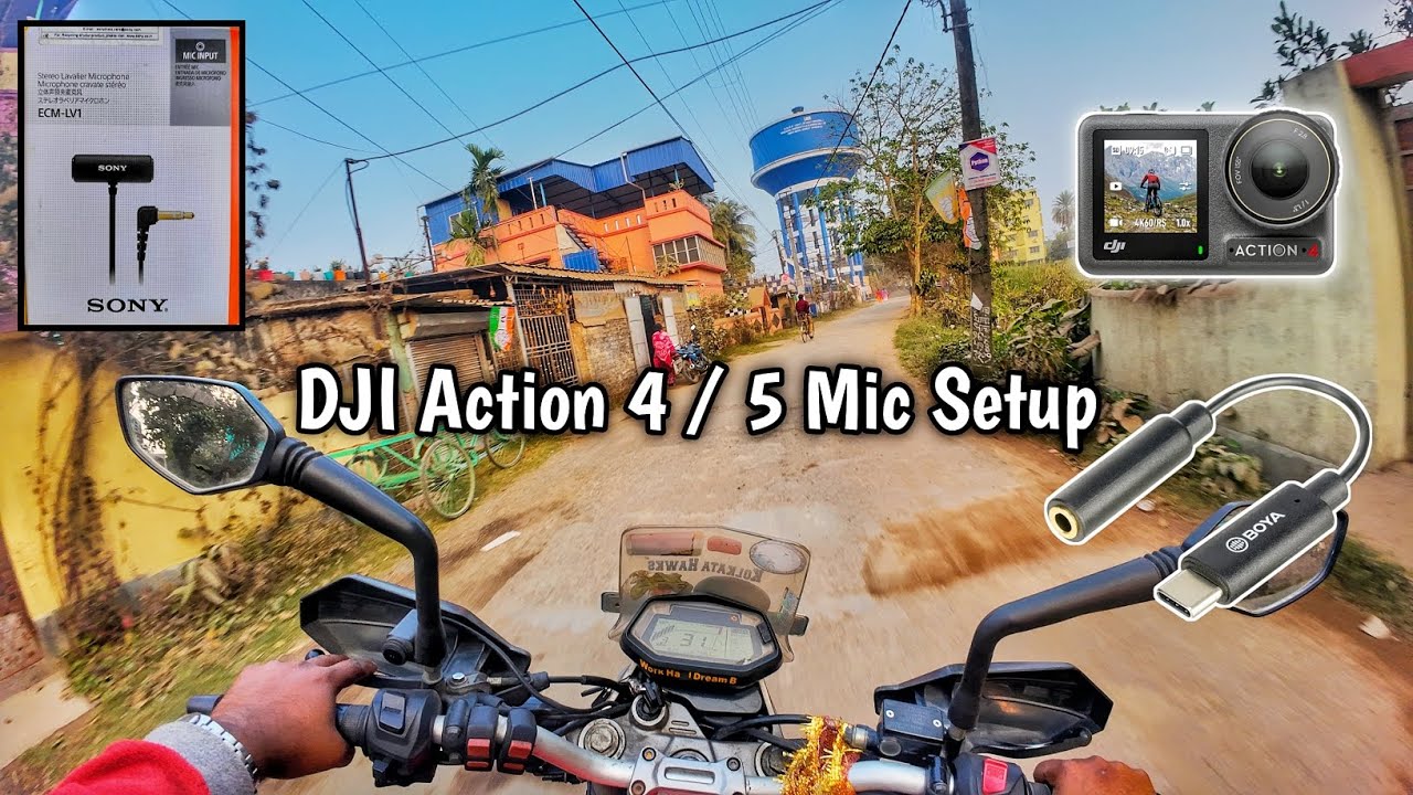 কম খরচে Best Motovlog Setup 2026 ।। DJI Action 4/5 ।। সাথে Sony Ecm Lv1 ও boya By K4।। Audio Testing