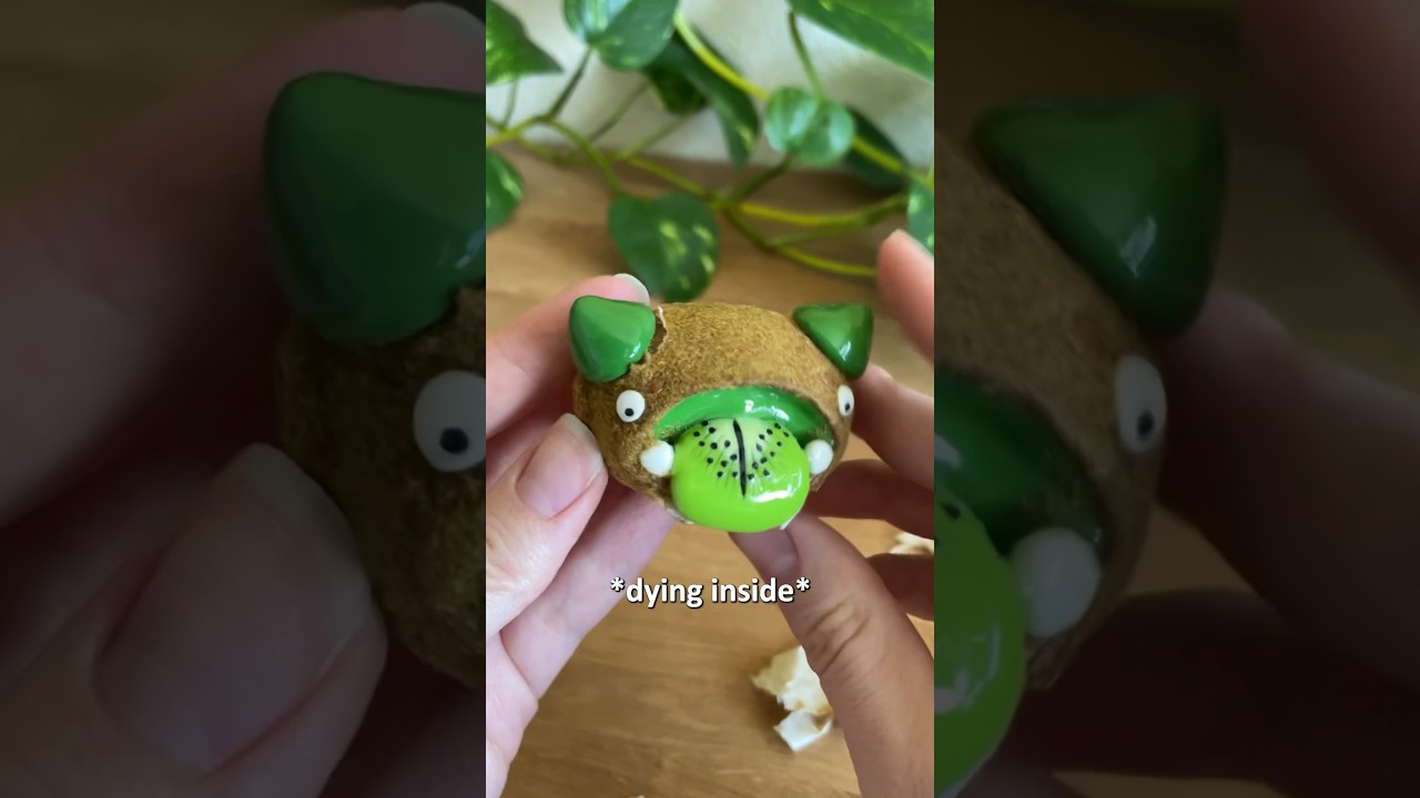 Создаем монстра из киви 🥝 Часть 9 моей серии о фруктовых монстрах!