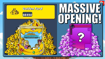 Opening 100000 Golden Turd Packs! | Animation Throwdown