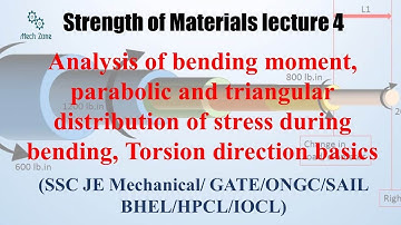 Strength of Materials lecture 4 for GATE, SSC JE, ESE and PSU