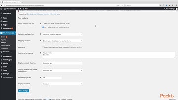 Getting to Grips with WooCommerce in WordPress : Exploring the Taxes Section  | packtpub.com