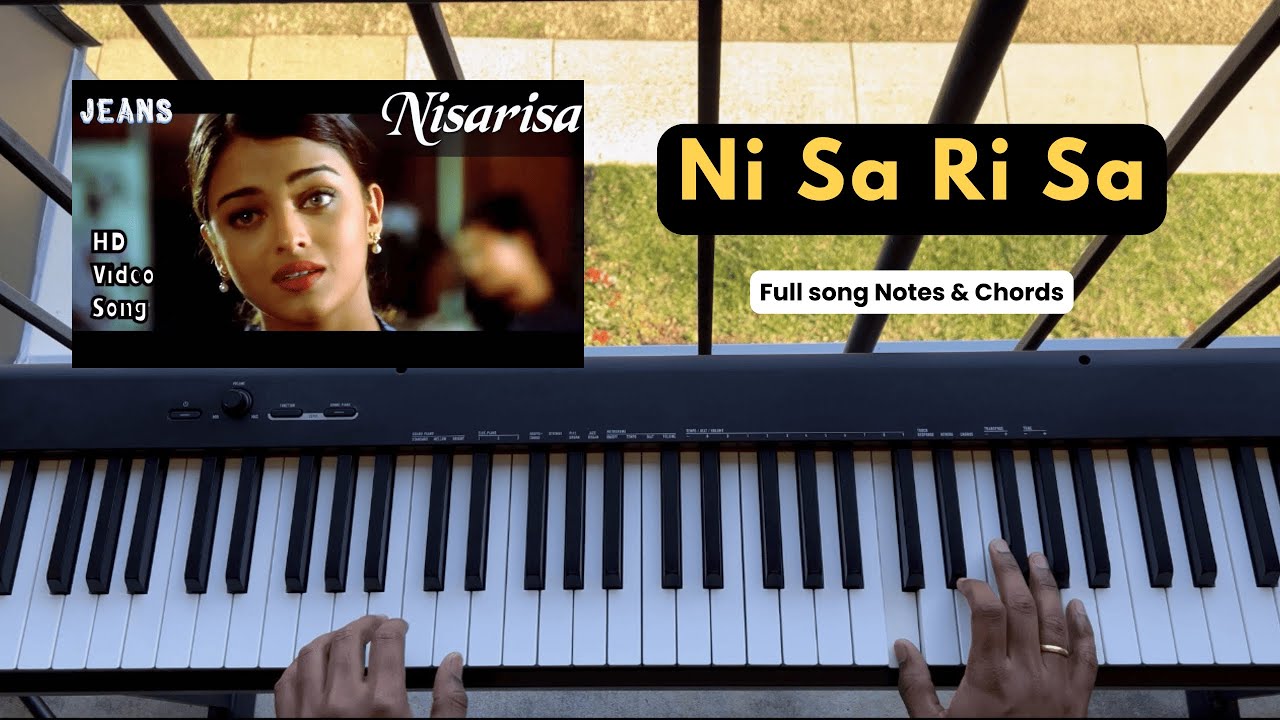 Ni Sa Ri Sa | Jeans Love Theme | Piano Tutorial