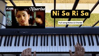 Ni Sa Ri Sa Jeans Love Theme Piano Tutorial