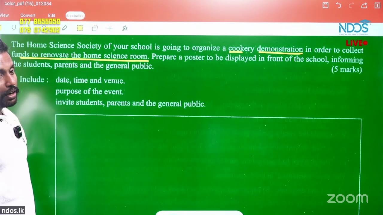 Grade 10-11 Suresh Gamage English Paper Discussion