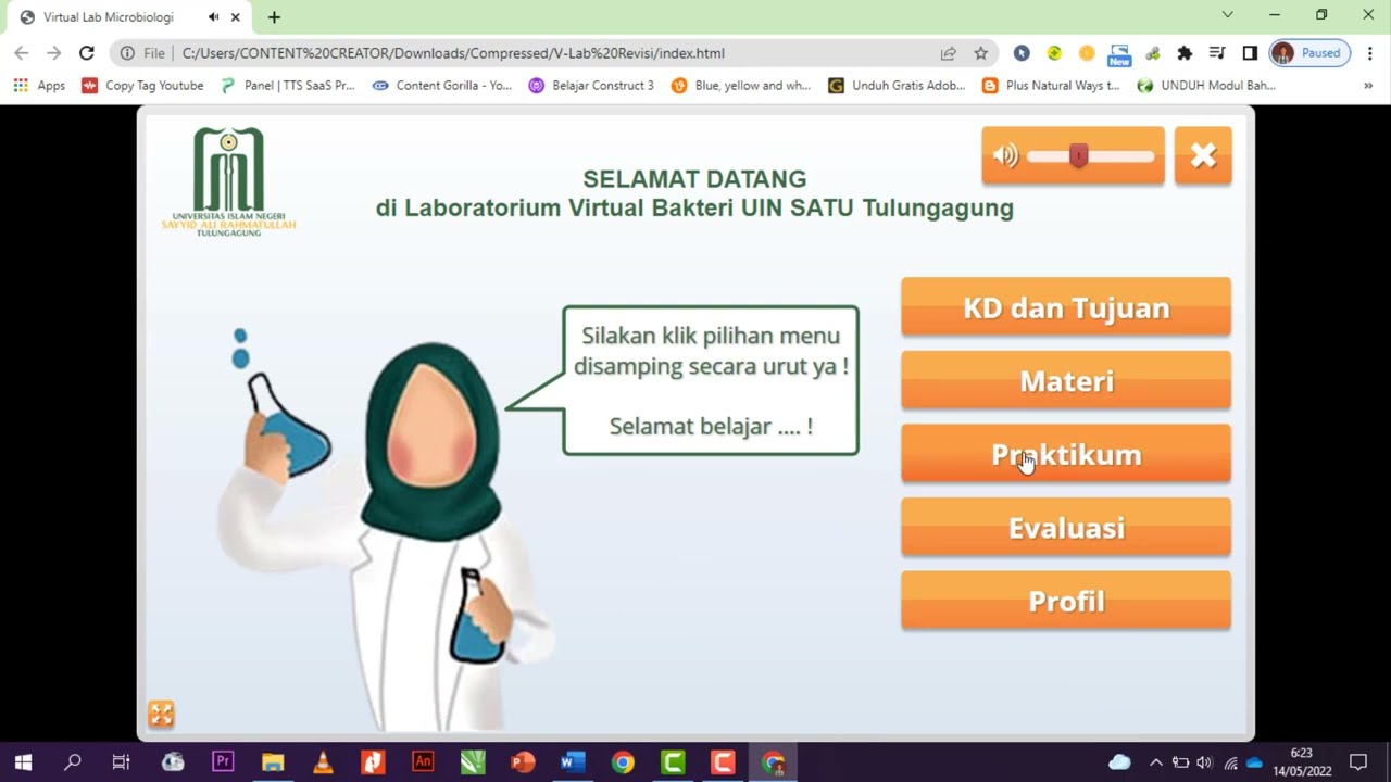 Media Interaktif Virtual Lab Bakteri - Virtual laboratory
