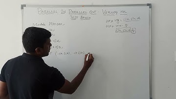 PIPO Test Bench Verilog HDL Code || Learn Thought || S Vijay Murugan