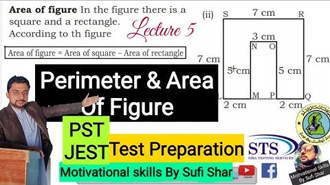 Perimeter & Area | lec5 | PST JEST Test Preparation
