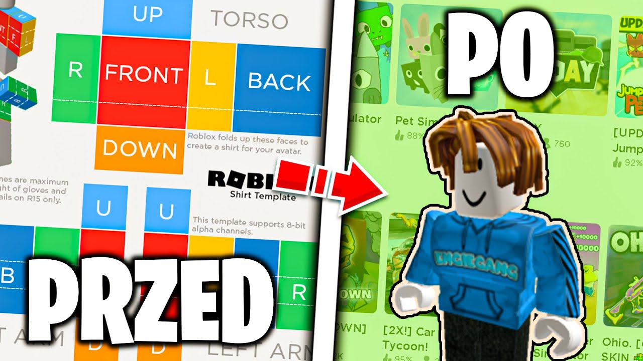Jak Zrobić Koszulkę W Roblox Za Darmo [2024]👕JAK zrobić SWOJĄ WŁASNĄ KOSZULKE NA ROBLOX za DARMO | zarabiaj