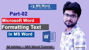 Formatting Text in MS Word in Urdu/Hindi | #mswordinadvance