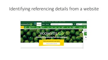 UOW Harvard How to create a list entry for a website
