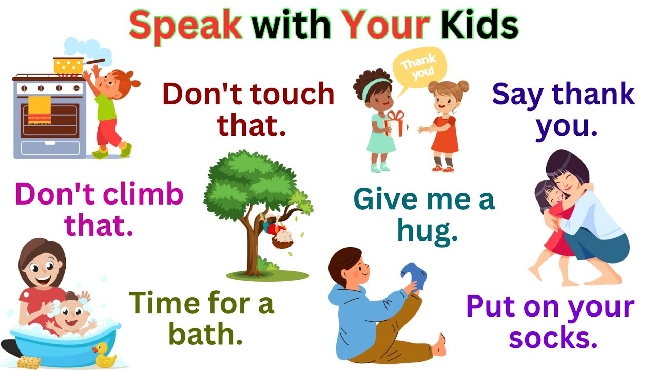 Speak English with Kids | 100 Daily Sentences for Kids | Speak English ...