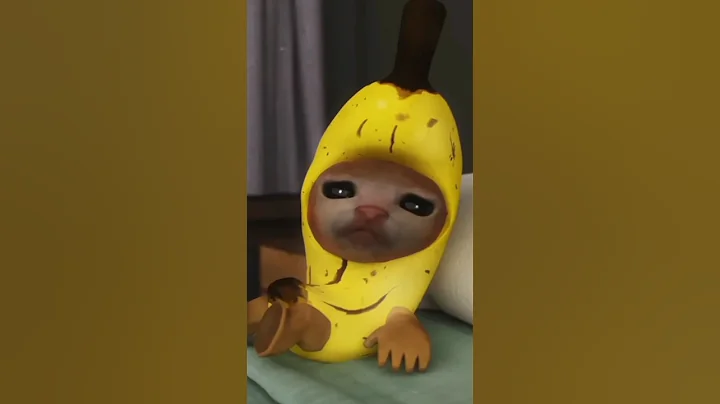 banana cat having a bad day #shorts #funny #youtubeshorts  #bananacat #framebyframe #talkingtom