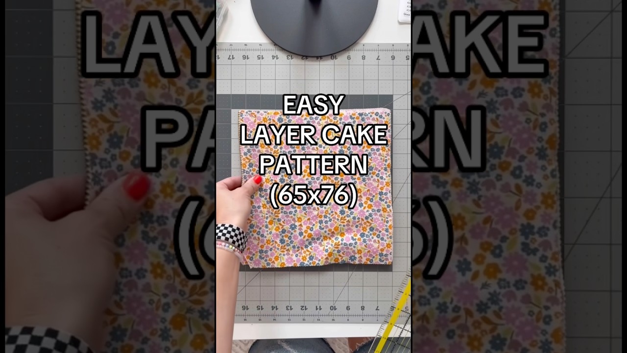 Простая выкройка слоеного торта! 