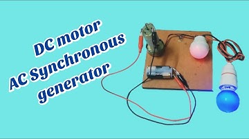 DC MOTOR and AC SYNCHRONOUS GENERATOR