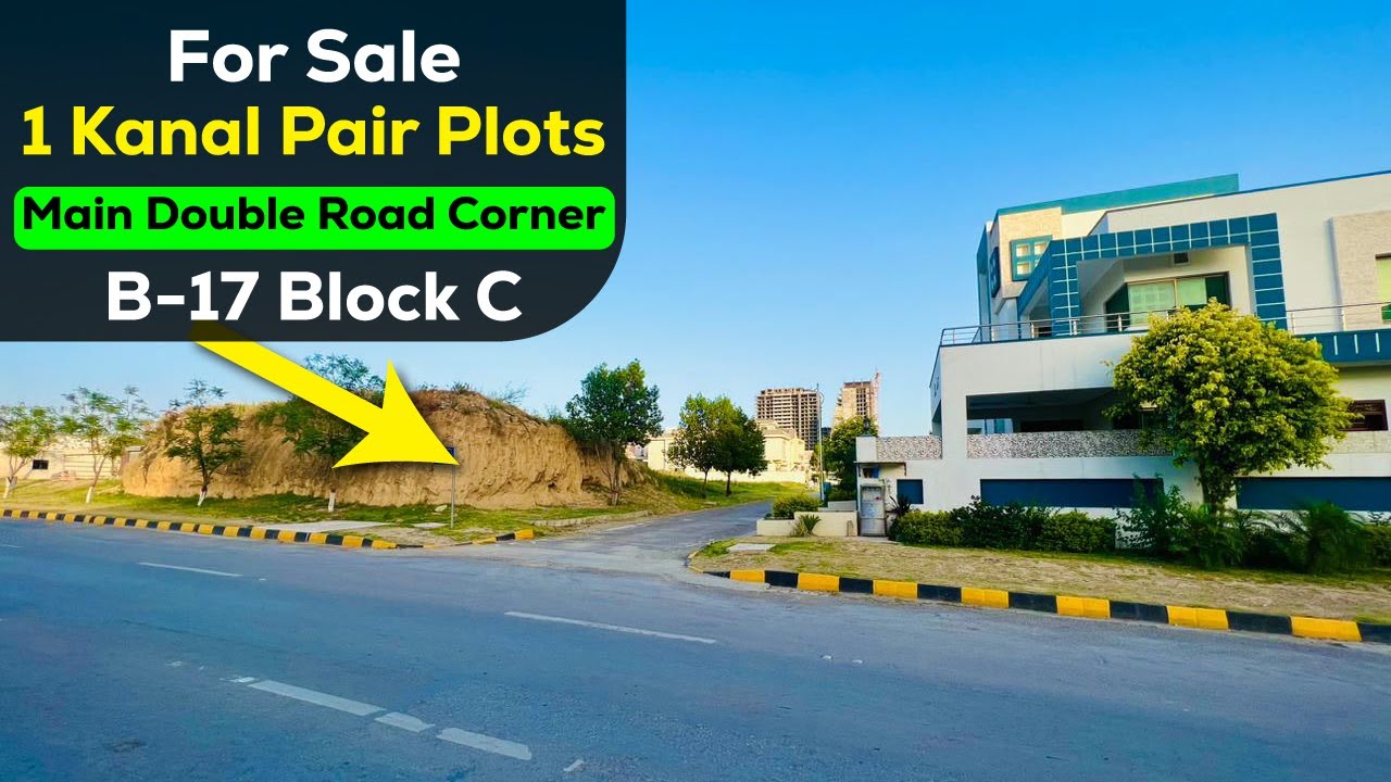 1 Kanal Plot for Sale in B17 Block C Islamabad Main Double Road Plot