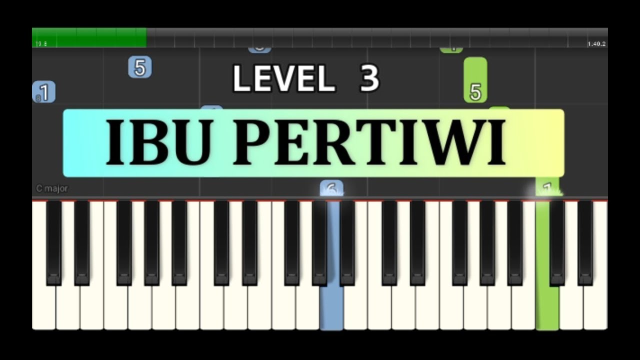 Download nada piano ibu pertiwi  lagu wajib nasional  tutorial level 3  Mp3 Juice