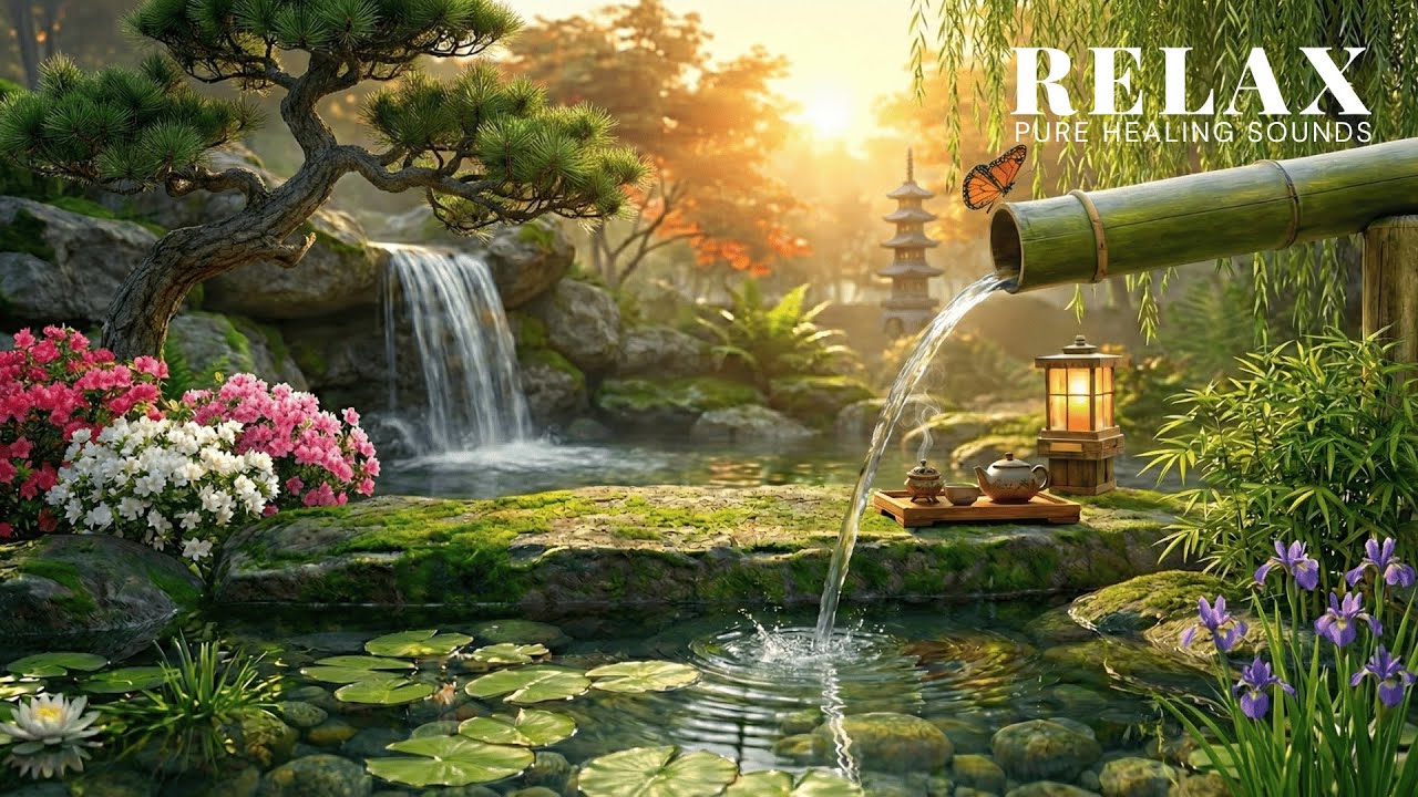 4 Hours of Zen Garden Peace Healing Music for Deep Sleep & Stress ...