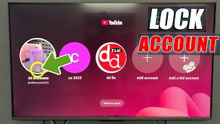 how to lock youtube profile on android tv?