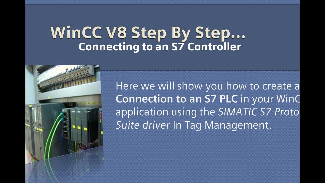 Wincc v8 0 step by step 3 add s7 connection youtube