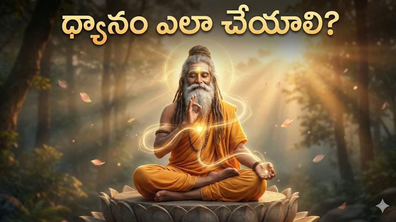 2. ధ్యానం ఎలా చేయాలి? | Beginners కోసం సులభమైన ధ్యాన విధానం How to Meditate Telugu || 