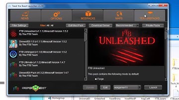 How to install FTB Launcher/Mod packs