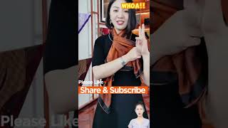 How to wear scarf Easy way to tie a scarf P1071123 #shorts #scarfstyle #headscarfstyles