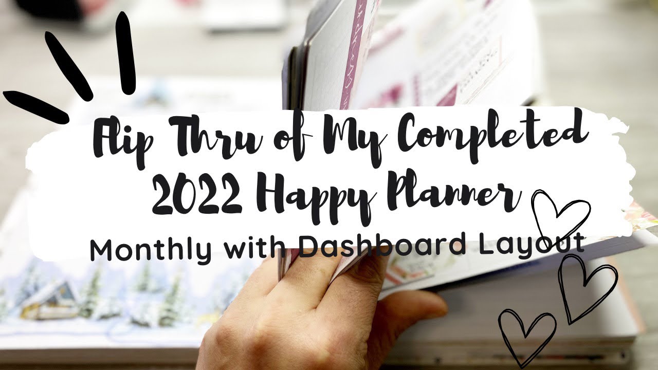 Flipping Thru My Completed 2022 Work Planner//Monthly Layout Combined With Dashboard Layout