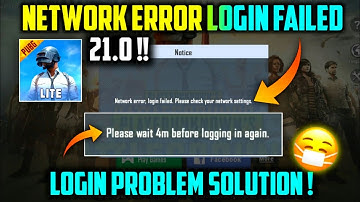 Pubg Lite Network Error Login Failed Problem Solution | How To Fix Login Failed Problem Pubg Lite