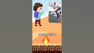 Make a video game character jump when you jump #games #gamedesign